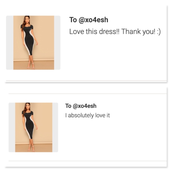 Color Block Lurex Contour Bodycon Dress Glitter - Picture 7 of 7